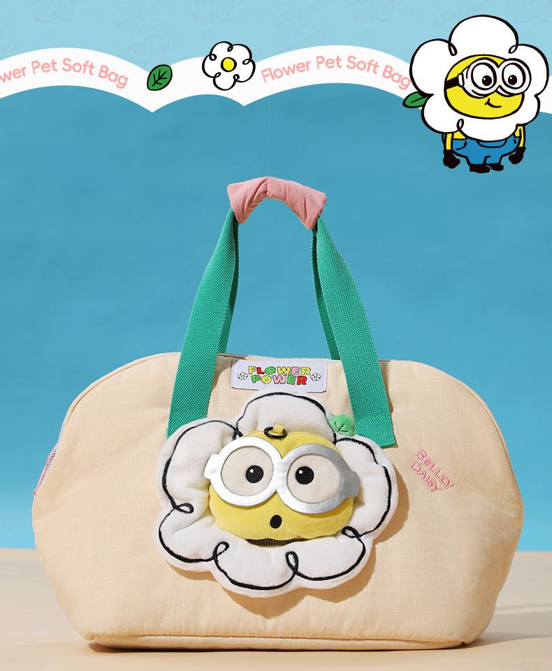 Minions Minion Pet Backpack Cat Outing Bag Pet Small and Medium-Sized Dog Outing Portable Dog Backpack