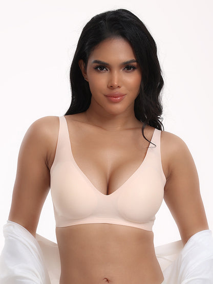 Cross-Border Bra Foreign Trade Women's Popular Seamless Wireless Comfortable Full-Cup Bra Amazon Hot Sale in Stock