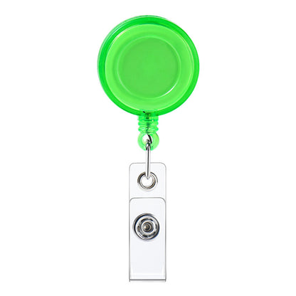 Transparent Easy Pull Buckle Doctor Nurse Breast Card Certificate Card Case Anti-loss Clip Buckle Meal Card Work Card Transparent Color Retractable Buckle