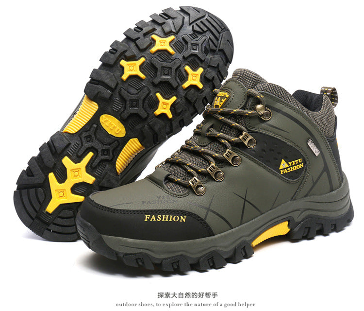 Cross-Border Recommendation for Autumn and Winter Men's Low-Top Outdoor Mountaineering and Hiking Sports Shoes, Men's Non-Slip and Wear-Resistant Work Boots