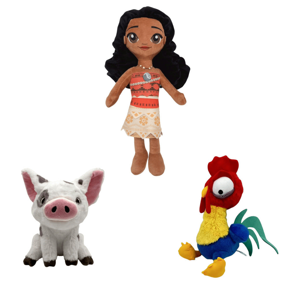 Cross-border new moana plug ocean strange pet pig moana princess Han Han Han chicken plush toy doll