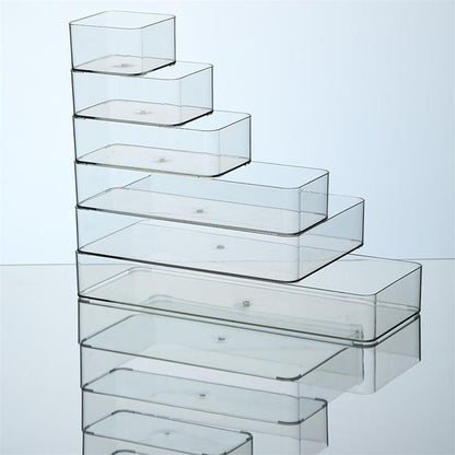Storage box with lid storage box transparent acrylic kitchen cosmetics sundries station snacks toys clothes books