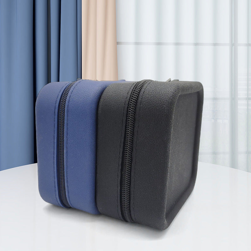 Large-Capacity Lightweight Data Cable Power Bank Storage Creative Makeup Bag Silicone Travel Storage Bag Toiletries