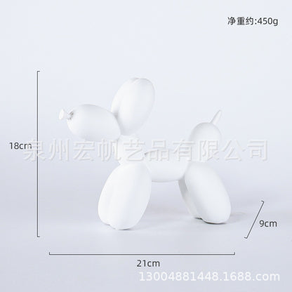 Nordic Light Luxury Blow Dog Ornaments Modern Creative Simple Living Room Desktop TV Cabinet Home Entrance Decorations