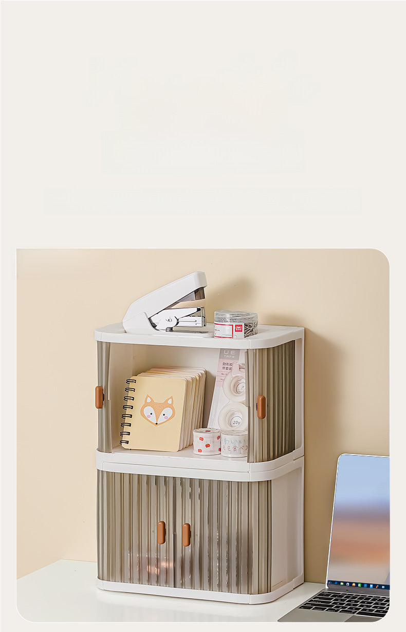 Yeya Simple and Creative Desktop Organizing Cosmetics Storage Box Living Room Entrance Desk Can Be Stacked with Makeup Storage