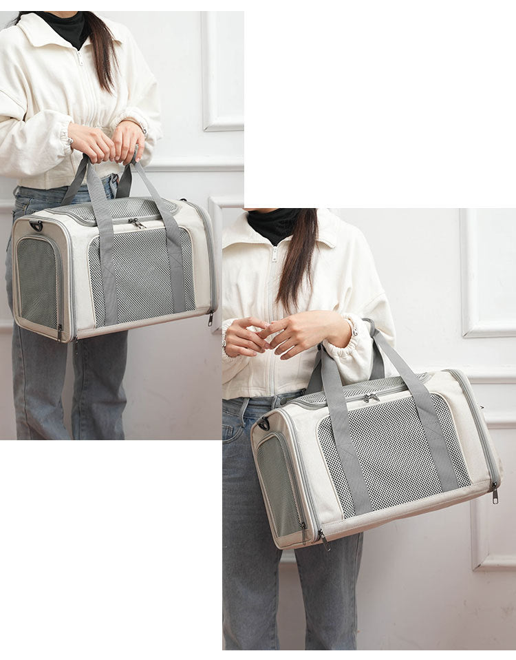 Cat Carrier for Outings, Sterilization, Portable, Large Capacity, Breathable, Cat Car Cage, Cat Cage, Dog Carrier, Handheld, Crossbody, Foldable Pet