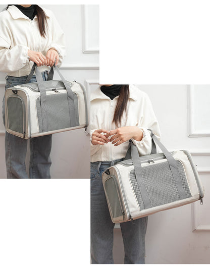 Cat Carrier for Outings, Sterilization, Portable, Large Capacity, Breathable, Cat Car Cage, Cat Cage, Dog Carrier, Handheld, Crossbody, Foldable Pet