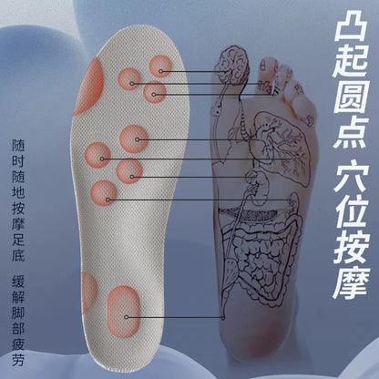 Super Soft Insoles That Feel Like Stepping on Shit, so You Won’T Get Tired after Standing for a Long Time, Thickeneded Massage for Men and Women, 4D Cloud Arch Support, Sports Shock Absorption and Sweat Absorption