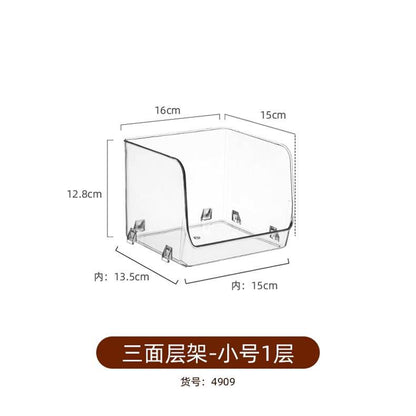 Mug Storage Box Desktop Double-Layer Cup Rack Water Cup Coffee Shelf Cup Tea Cup Storage Rack Transparent Acrylic
