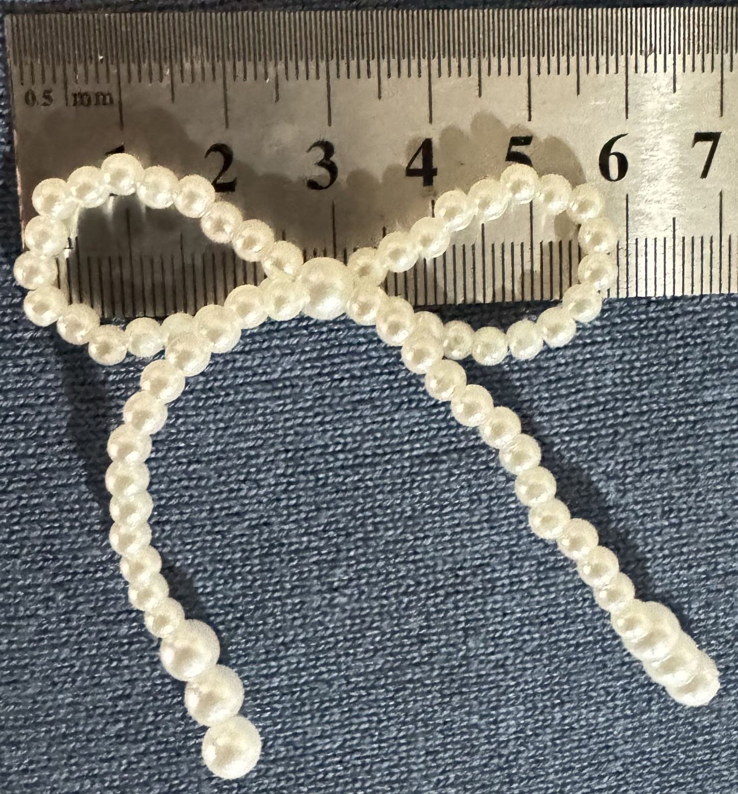 Wholesale bouquet bow jewelry imitation pearl cake decoration bow chain Valentine's Day accessories accessories decoration