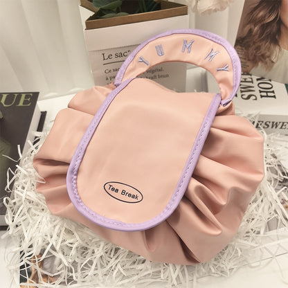 Lazy Person's Makeup Bag, Travel Large-Capacity Portable Storage Bag, Drawstring Pouch, Makeup Storage