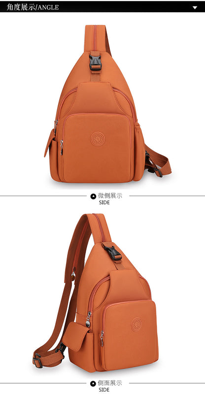 Fashion Chest Bag Backpack Fashion Trend 2024 New Women's Chest Bag Casual Anti-splashing Bag Multifunctional Chest Bag