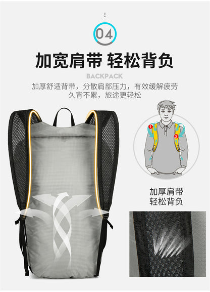 Cross-Border Outdoor Folding Backpack Waterproof Mountaineering Bag Backpack Folding Bag Outdoor Large Capacity Travel Backpack