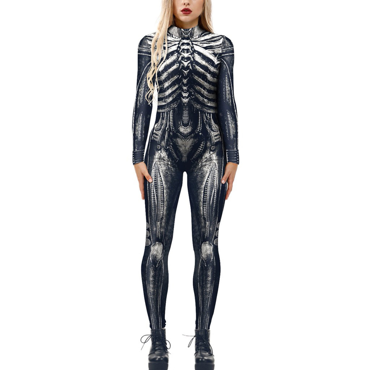 European and American New funny long-sleeved Halloween jumpsuit