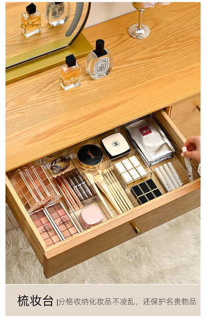 Built-in Partition Telescopic Cosmetic Lipstick Classification Dressing Table Deep Cabinet Partition Dormitory Drawer Inner Partition Storage Box