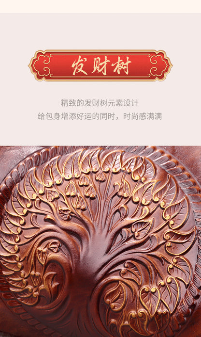 2025 New Chinese Style Retro European and American Style Bag Fashion Embossed Gradient Color Hand-Held Crossbody Pillow Women's Bag