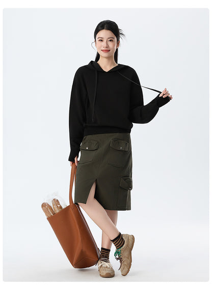 Couple Style Air Layer Hooded Top for Women, Lightweight, Breathable, High-End, Slim, Casual, Loose Sweatshirt, New Trendy Brand