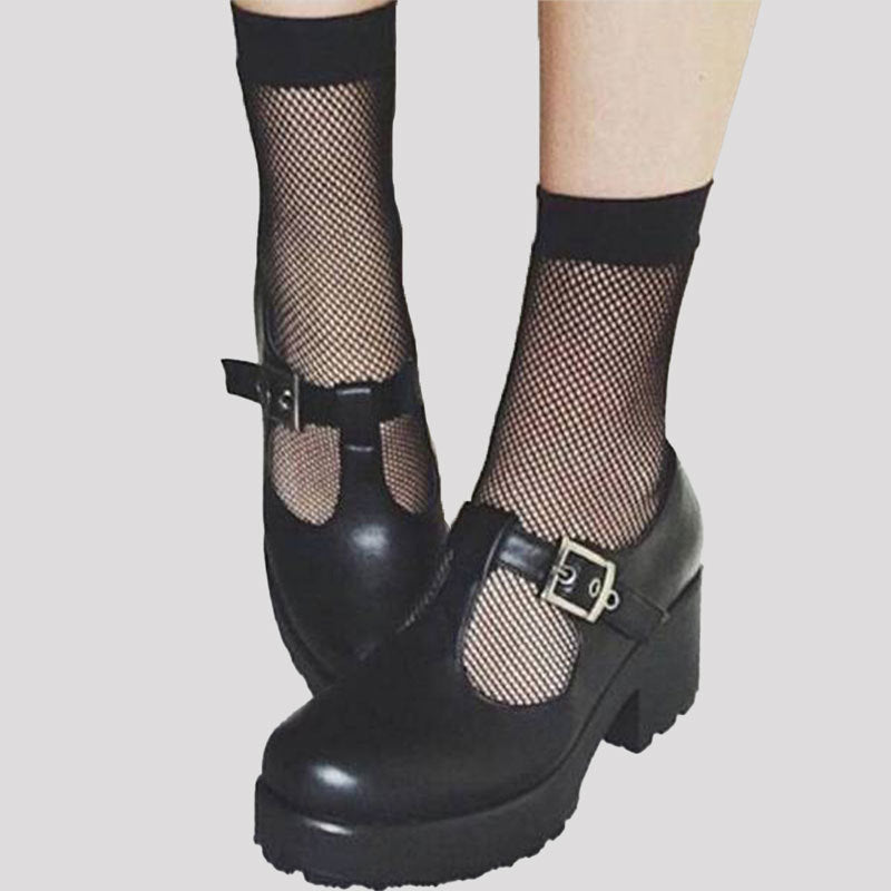 Summer Small Mesh Lace Short Net Socks Breathable Short Stockings Invisible Socks plus size Black Pearl Short Socks