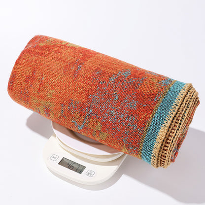 Jiangnan Watertown Knitted Shawl High-end Ethnic Style Cloak Western Sichuan Yunnan Travel Wear Imitation Cashmere Cape Women