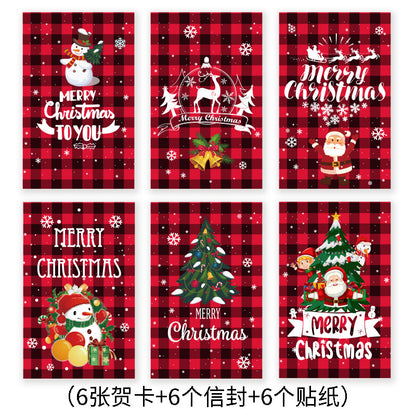 Cross-Border Amazon New Creative Ins Style Christmas Greeting Card Export Export Blessing Christmas Card Envelope Cover