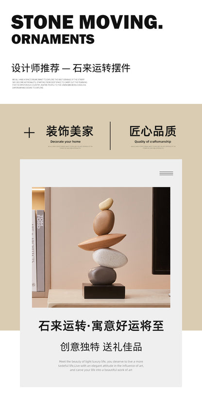 Shilai Run Living Room TV Cabinet Decorations Porch Office Study Desktop High-level Sense housewarming gift