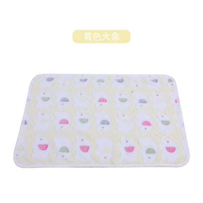 Cross-border pet blanket mat cat and dog flannel blanket autumn and winter warm blanket pet sleeping mat wholesale