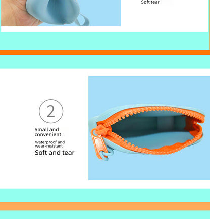 in stock new silicone coin purse key card storage bag waterproof and dustproof storage bag pet snack bag