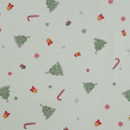 In-Stock Pure Cotton Water-Based Printing Fabric Plain Christmas Tree Floral Fabric Autumn and Winter Casual Pants Cotton Clothing Lining Fabric