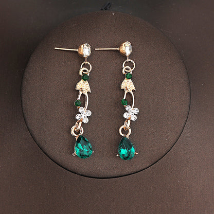 Korean Bride Necklace Earrings Two-piece Decorations Wedding Yarn Wedding Jewelry Wedding Accessories Dance Studio