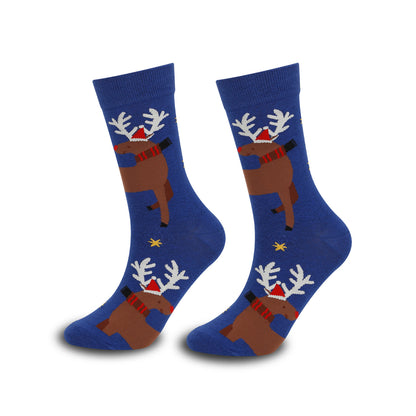 Cross-border Hot Christmas Socks Autumn and Winter Santa Claus Mid-tube Socks Elk Christmas Gifts Amazon Tide Socks