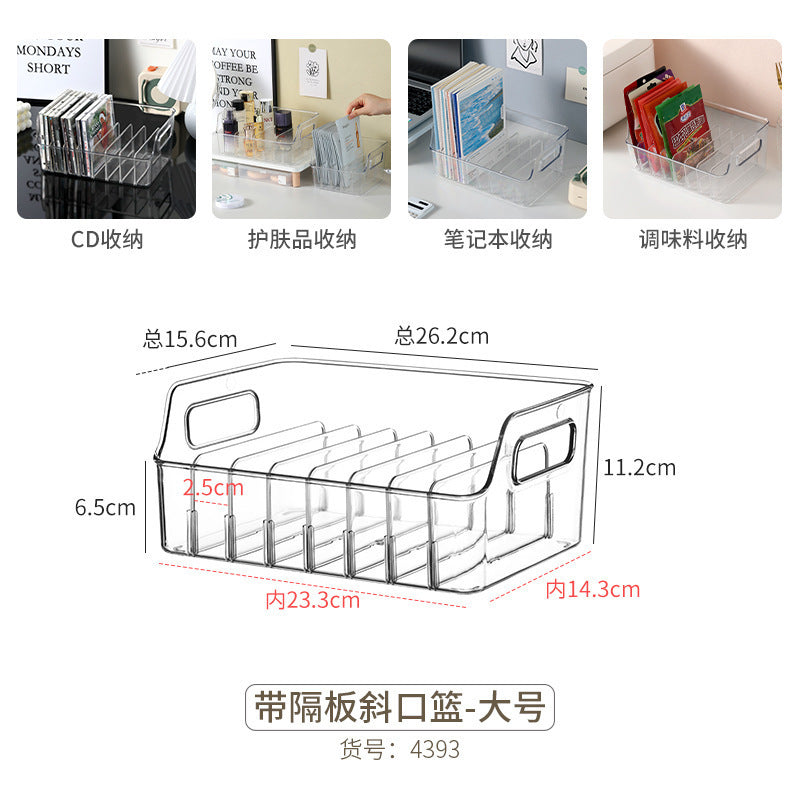 Storage Box PET Transparent Acrylic Rectangular Cosmetic Station Snack Kitchen Sundries Storage Box with Lid
