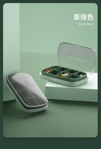 T5135 Portable Seven-Day Pill Box, One-Week Large-Capacity Storage Box, Sealed Pill Box, Portable Pill Dispenser