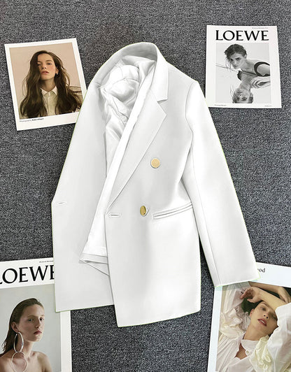 Orange Suit Jacket Women's 2025 Spring and Autumn New Korean High-end Temperament Popular Suit 22 Colors
