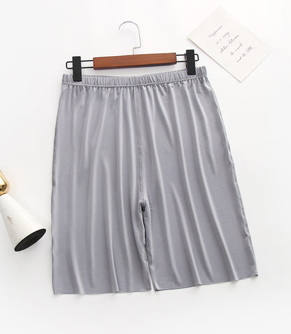 Ice Silk Pajamas Men's Summer Home Shorts Ultra-Thin Breathable Silk Home Pants Large Size Five-Point Pants Can Be Worn Outside
