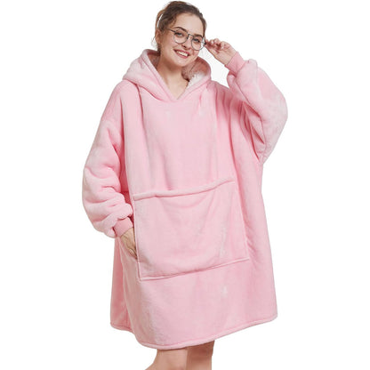 Amazon Hot Selling Autumn and Winter Flannel Double Layer Pajamas fleece-lined Warm Long Sleeve plus size Pet Bag Home Clothes