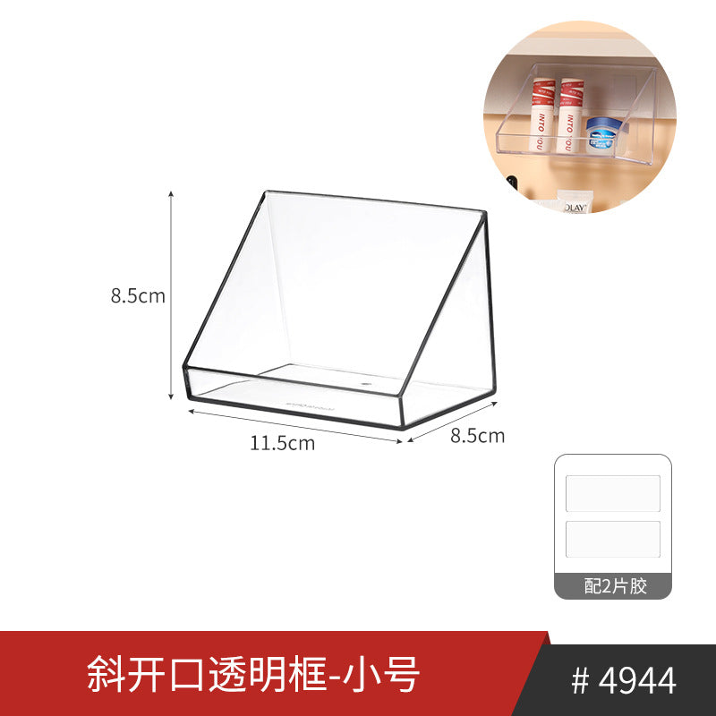Bathroom Makeup Cotton Wall-Mounted Storage Box Bathroom Cotton Swab Stick Makeup Remover Cotton Dormitory Hair Accessories Storage Rack