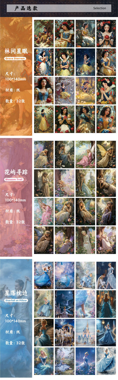 Carefully Selected Cross-Border Retro Story Style Fairy Tale Series Stickers, High-End Pet Vintage Character Journal Stickers