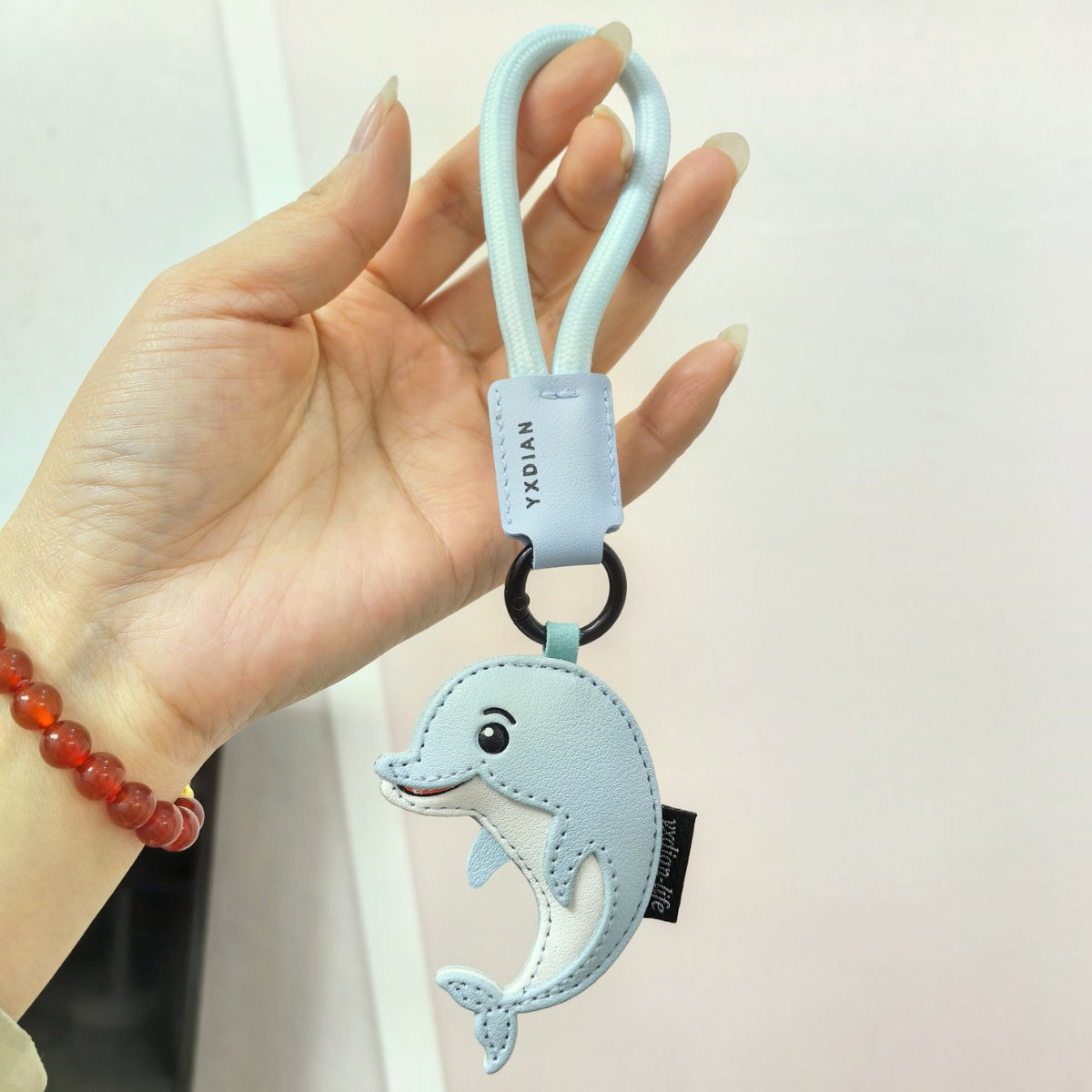 New Shark Cartoon Cute Pet Leather Toy Bag Hanging Accessories Car Fashion Car Bag Keychain