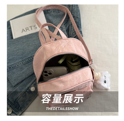 2025 High-Looking Fashionable Travel Small Bag Women's New Style Student Backpack for Work and Outing Backpack