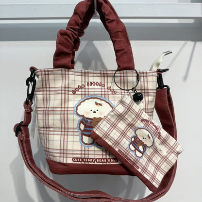 New Girls Handbag Storage Bag Cute Lunch Box Bag Handbag Mother Bag Korean Cartoon Bag Hand Bag