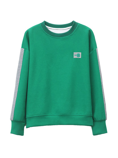 Round Neck Sweatshirt for Women 2024 Spring Small Hooded Sports Middle-Aged Mother Spring & Fall Tops Casual and Versatile