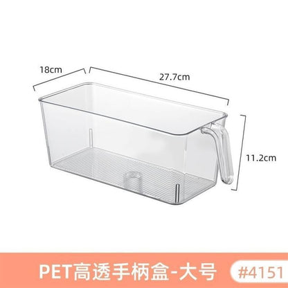 Food-Grade Storage Box, Acrylic Refrigerator Storage, Desktop Book Storage Box, Student Dormitory Sundries, Facial Mask Organization