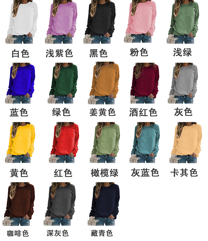 Christmas Plaid Truck Merry christmas Printed Crewneck Women's Top Sweat European Code Foreign Trade Cross-border