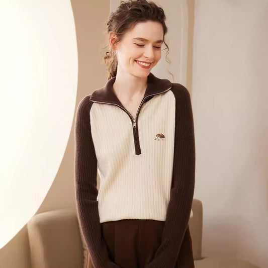 New Exquisite Hedgehog Cashmere Sweater For Women