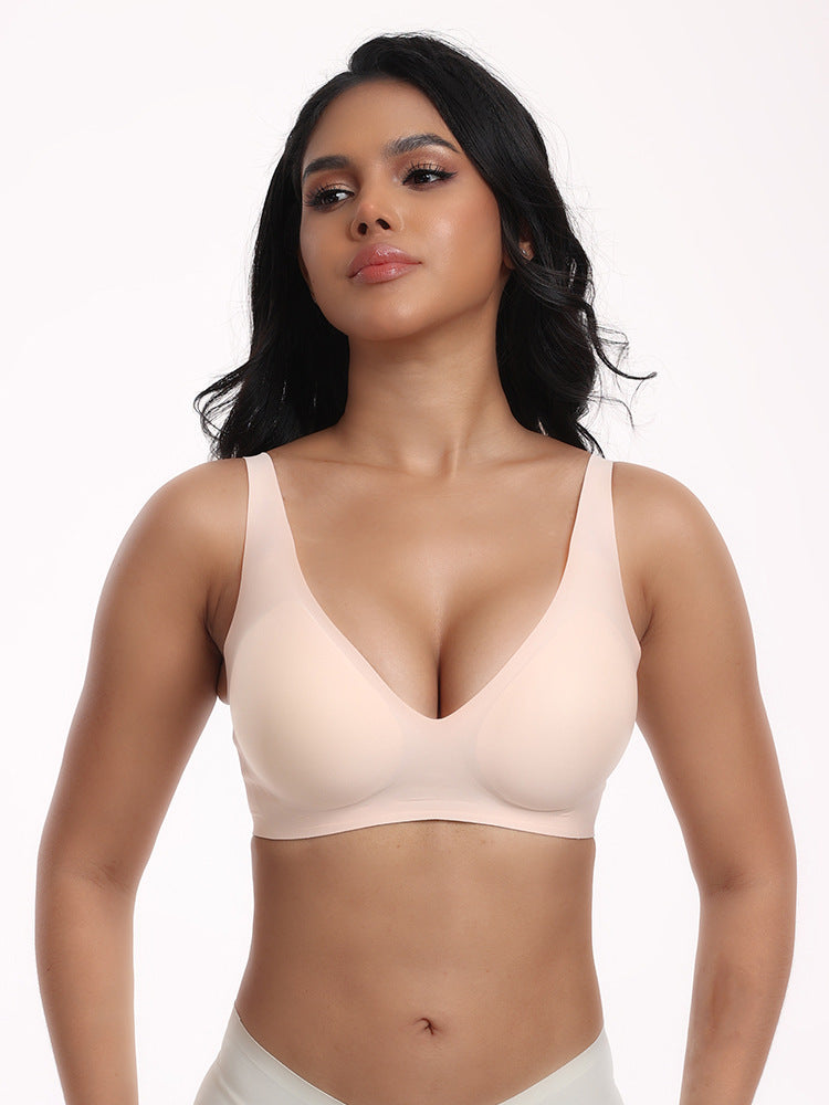 Cross-Border Bra Foreign Trade Women's Popular Seamless Wireless Comfortable Full-Cup Bra Amazon Hot Sale in Stock