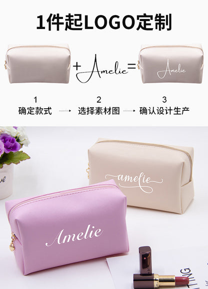 Cross-Border Popular Dopamine Makeup Bag, Portable Travel Toiletry Storage Bag, Clutch Bag, Waterproof Makeup Storage Bag