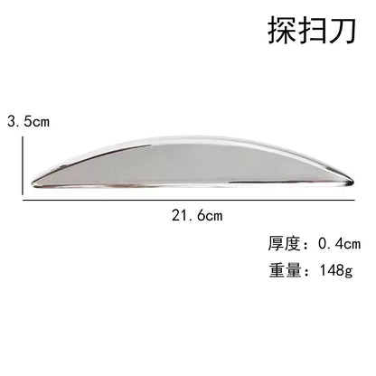 Factory direct stainless steel large heart-shaped scraping plate hand face scraping metal massage beauty tools wholesale