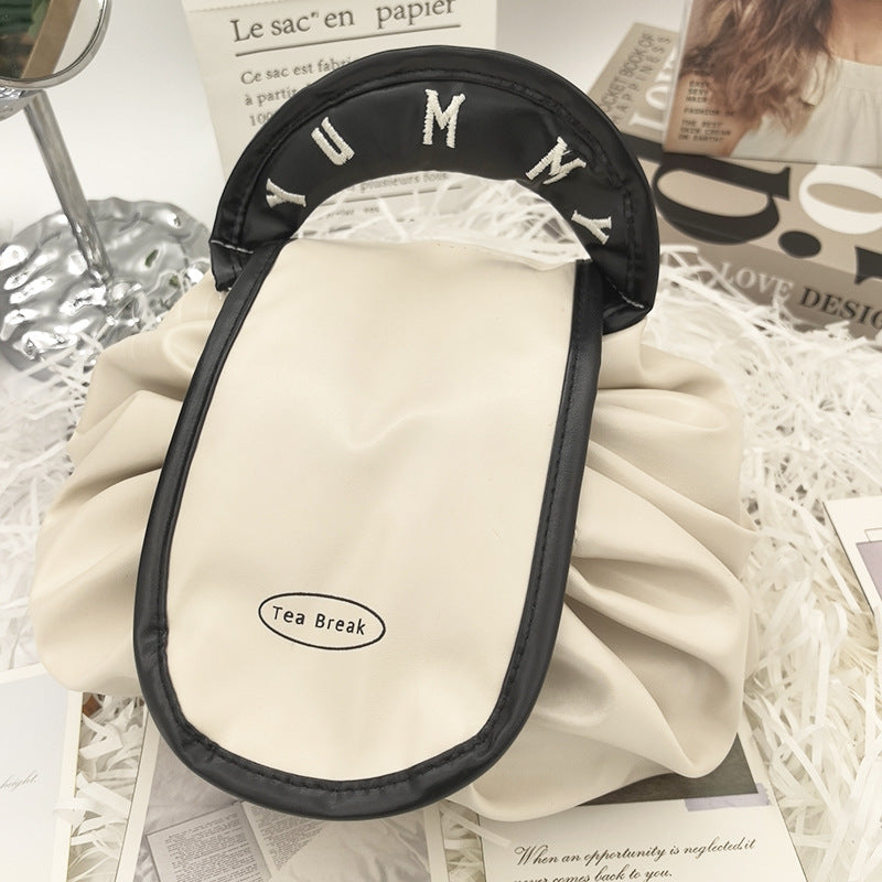 Lazy Person's Makeup Bag, Travel Large-Capacity Portable Storage Bag, Drawstring Pouch, Makeup Storage