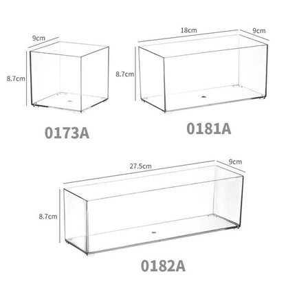 Desktop Storage Box Dormitory Cosmetics Transparent Basket Acrylic Drawer Mask Organizer Box Snack Sundry Storage Rack