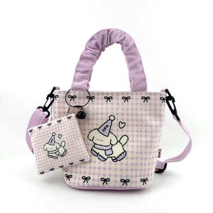 New Girls Handbag Storage Bag Cute Lunch Box Bag Handbag Mother Bag Korean Cartoon Bag Hand Bag
